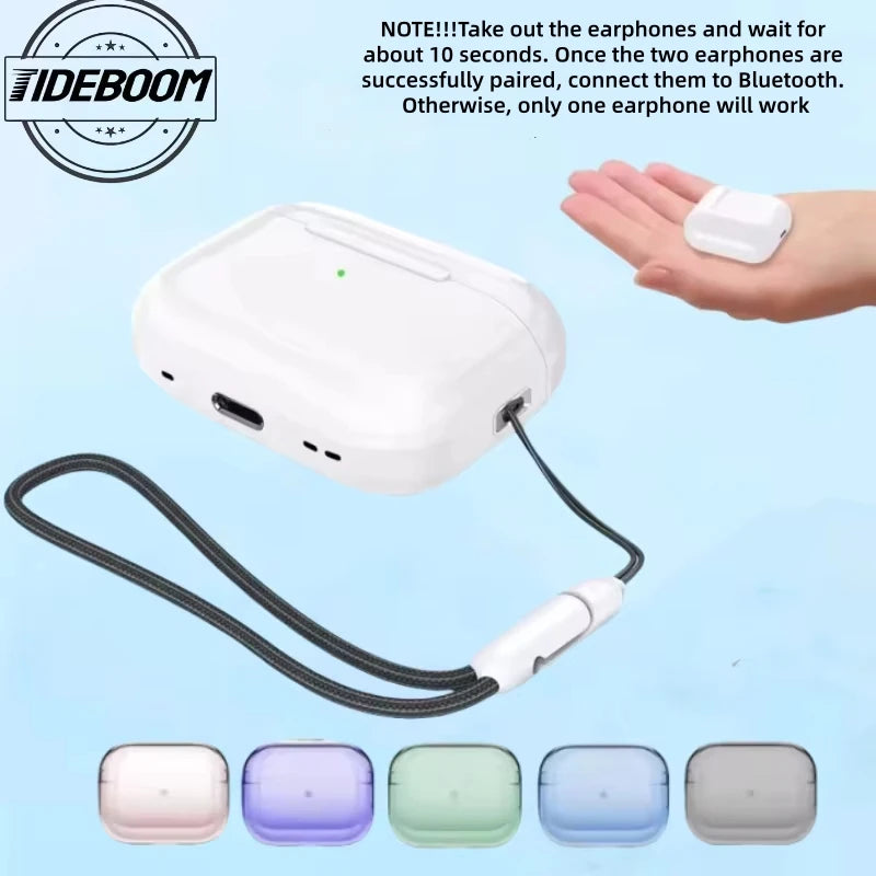 2025 Air Pro 5 TWS Max Wireless Bluetooth Earphones Headphones HiFi Sound Low Latency Noise Reduction Earbuds for IPhone Android