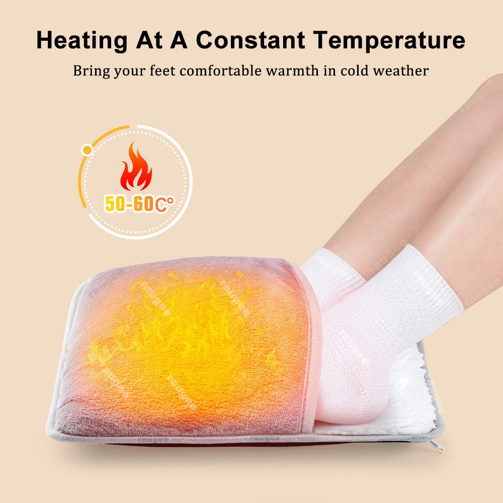 USB Thermostatic Hand Warmer for Winter Office and Home Use Shawl Warm Hands and Legs Short Velvet Fabric Heating Blanket