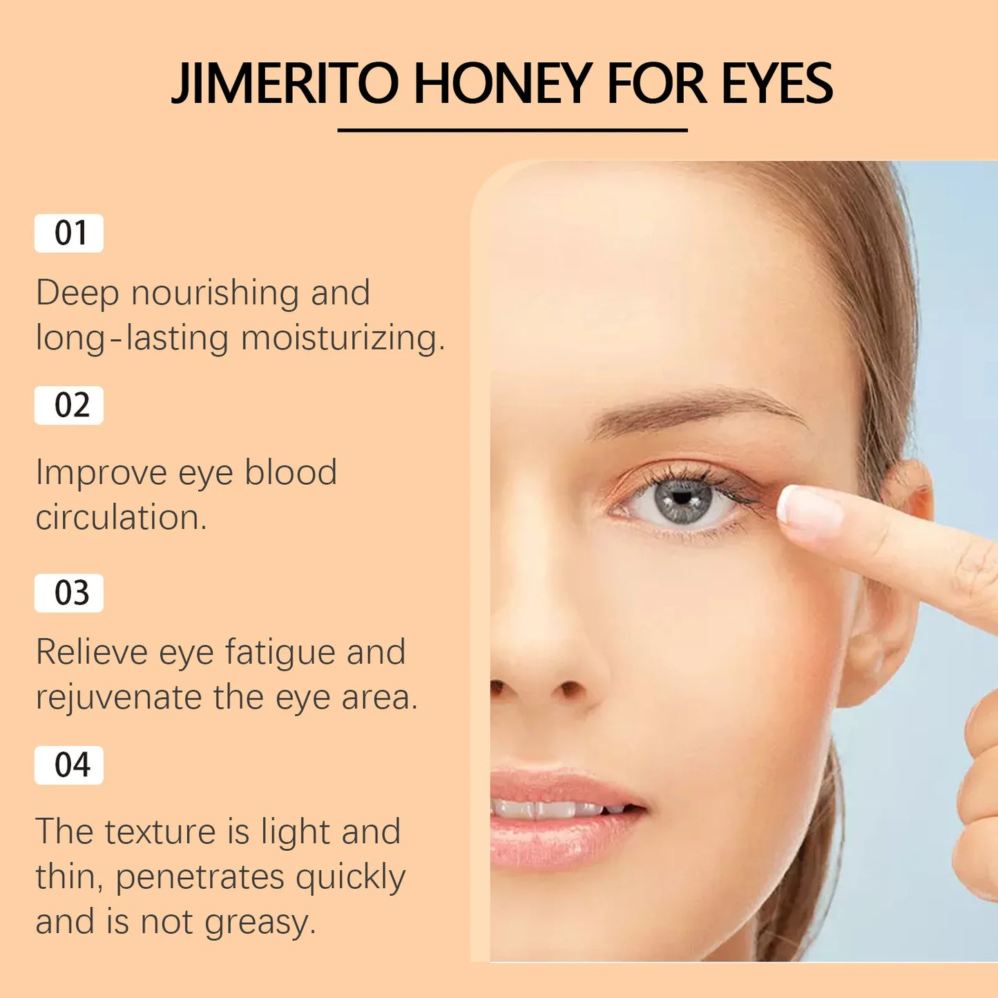 Bee Honey Eye Drops Fatigue Dry Eyes Astigmatism Blurred Vision Reliever Refreshing Improve Eyesight Soothing Eye Care Products